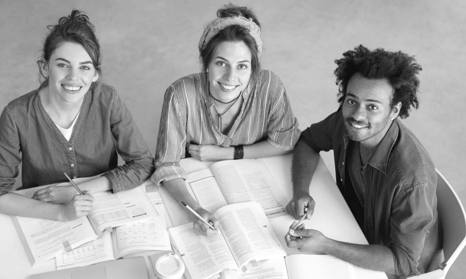 Professional financial discussion workspace